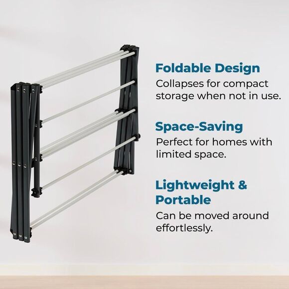 Honey-Can-Do Collapsible, Durable, Space-Saving Laundry & Towel Drying Rack - Picture 5 of 6